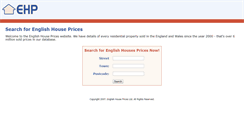 Desktop Screenshot of englishhouseprices.com